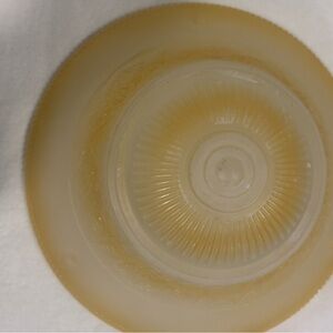 Vintage art, deco, yellow glass ceiling light cover